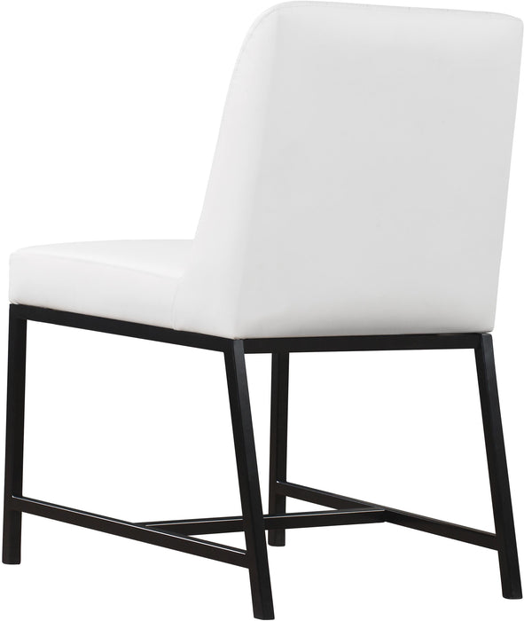 Bryce White Faux Leather Dining Chair - Home And Beyond