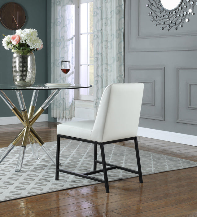 Bryce White Faux Leather Dining Chair - Home And Beyond