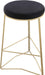 Tres Black Velvet Counter Stool image