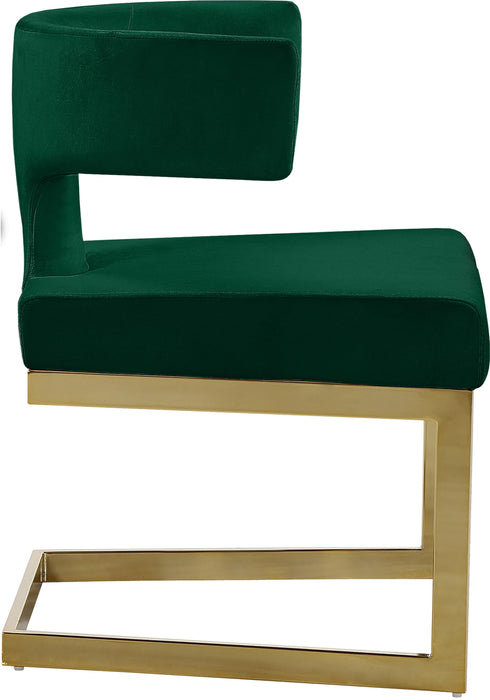 Alexandra Green Velvet Dining Chair - Home And Beyond