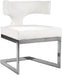 Alexandra White Faux Leather Dining Chair - Home And Beyond