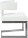 Alexandra White Faux Leather Dining Chair - Home And Beyond