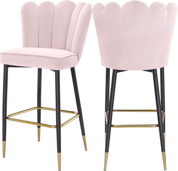 Lily Pink Velvet Stool image