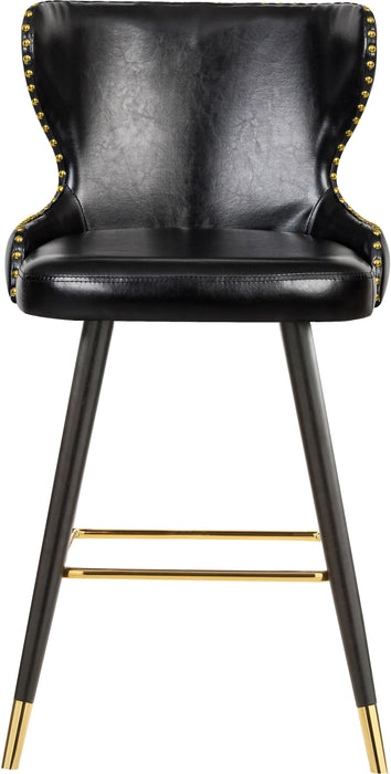Hendrix Black Faux Leather Counter/Bar Stool - Home And Beyond