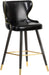 Hendrix Black Faux Leather Counter/Bar Stool - Home And Beyond