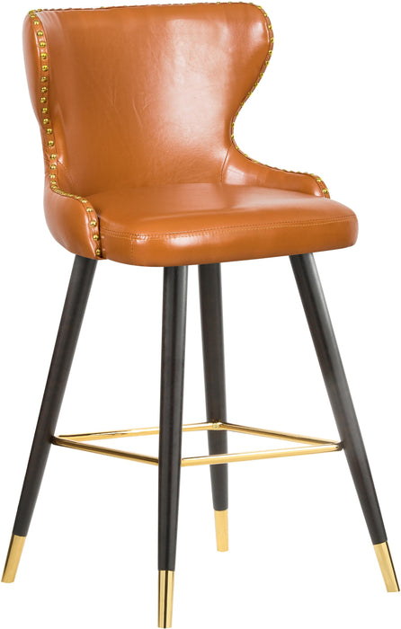 Hendrix Cognac Faux Leather Counter/Bar Stool - Home And Beyond