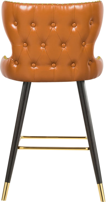 Hendrix Cognac Faux Leather Counter/Bar Stool - Home And Beyond