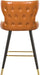 Hendrix Cognac Faux Leather Counter/Bar Stool - Home And Beyond