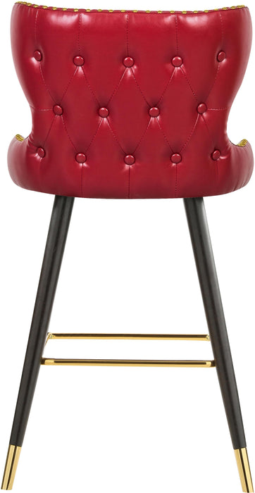 Hendrix Red Faux Leather Counter/Bar Stool - Home And Beyond