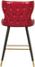 Hendrix Red Faux Leather Counter/Bar Stool - Home And Beyond