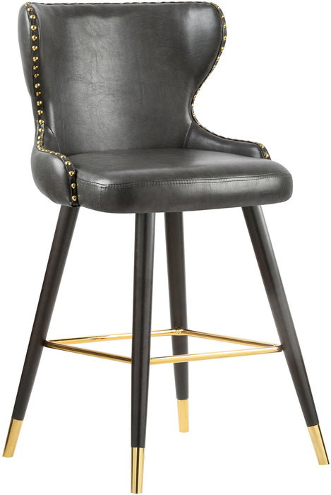 Hendrix Grey Faux Leather Counter/Bar Stool - Home And Beyond
