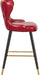 Hendrix Red Faux Leather Counter/Bar Stool - Home And Beyond