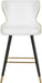 Hendrix White Faux Leather Counter/Bar Stool - Home And Beyond