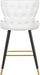 Hendrix White Faux Leather Counter/Bar Stool - Home And Beyond