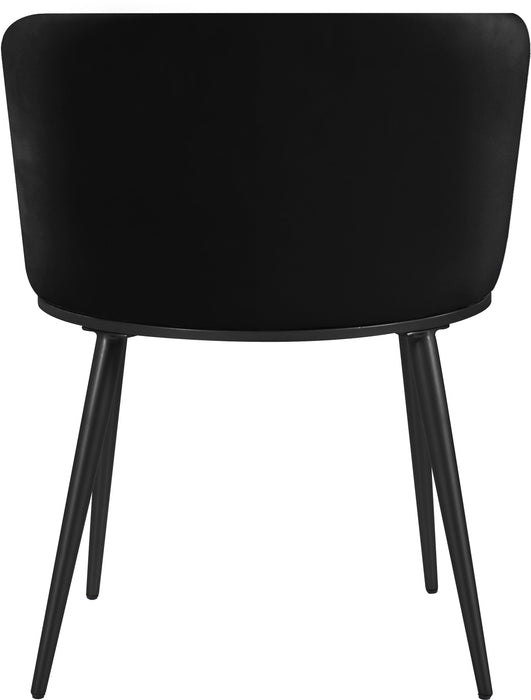 Skylar Black Velvet Dining Chair