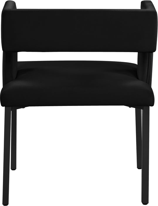 Caleb Black Velvet Dining Chair - Home And Beyond