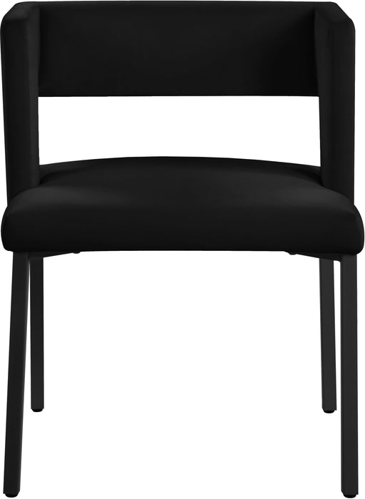 Caleb Black Velvet Dining Chair - Home And Beyond