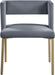 Caleb Grey Velvet Dining Chair - Home And Beyond