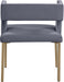 Caleb Grey Velvet Dining Chair - Home And Beyond