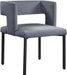 Caleb Grey Velvet Dining Chair - Home And Beyond