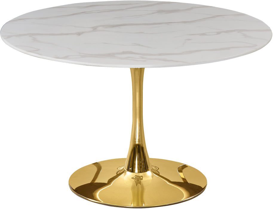 Tulip Gold Dining Table (3 Boxes)