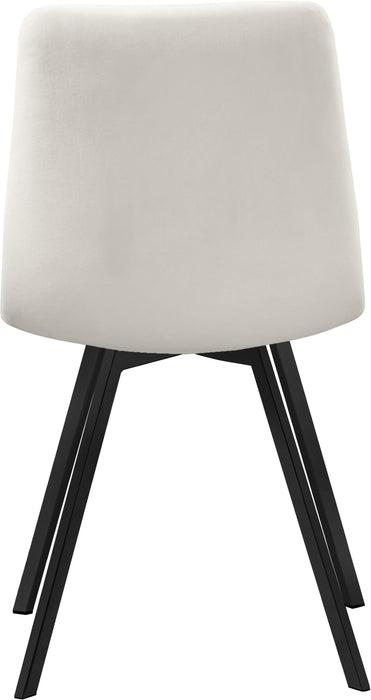 Annie Cream Velvet Dining Chair - Home And Beyond