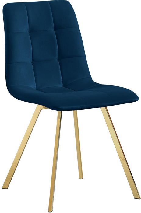 Annie Navy Velvet Dining Chair - Home And Beyond