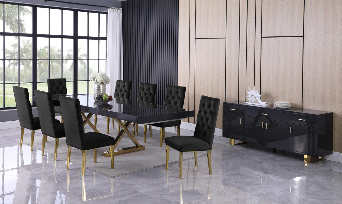 Excel Grey Oak Veneer Lacquer Extendable Dining Table (3 Boxes) - Home And Beyond
