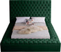 Bliss Green Velvet King Bed (3 Boxes) - Home And Beyond