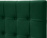 Elly Green Velvet Queen Bed - Home And Beyond