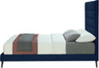 Elly Navy Velvet King Bed - Home And Beyond