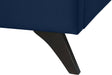 Elly Navy Velvet Queen Bed - Home And Beyond