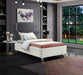 Ghost Cream Velvet Twin Bed - Home And Beyond