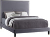 Harlie Grey Velvet Queen Bed image