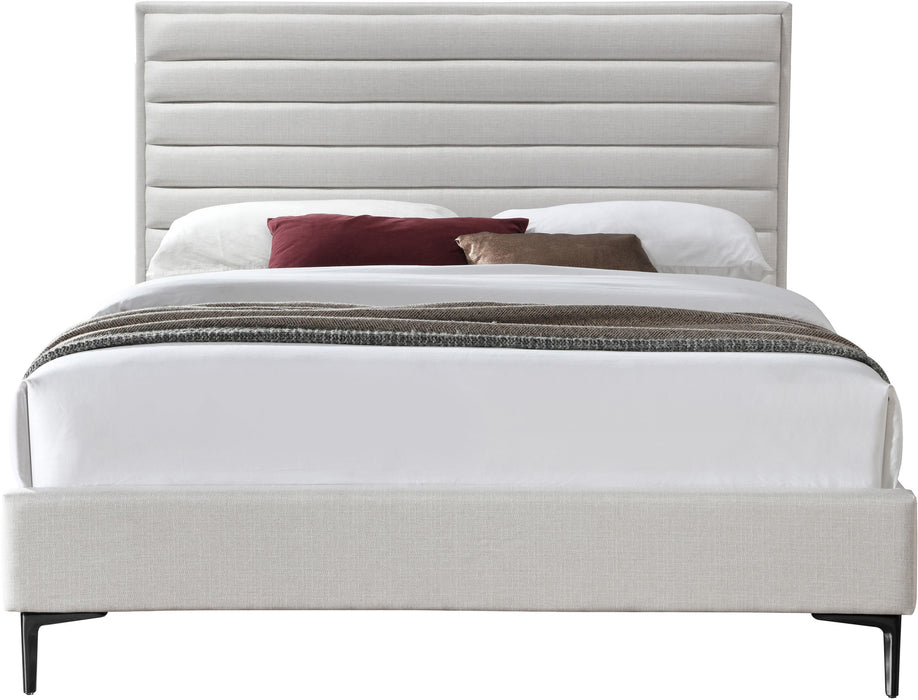 Hunter Cream Linen Full Bed - Home And Beyond
