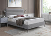 Hunter Grey Linen Full Bed - Home And Beyond