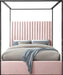 Jax Pink Velvet Queen Bed - Home And Beyond