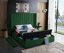 Kiki Green Velvet Queen Bed (3 Boxes) - Home And Beyond