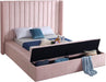 Kiki Pink Velvet King Bed (3 Boxes) - Home And Beyond