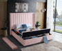 Kiki Pink Velvet King Bed (3 Boxes) - Home And Beyond