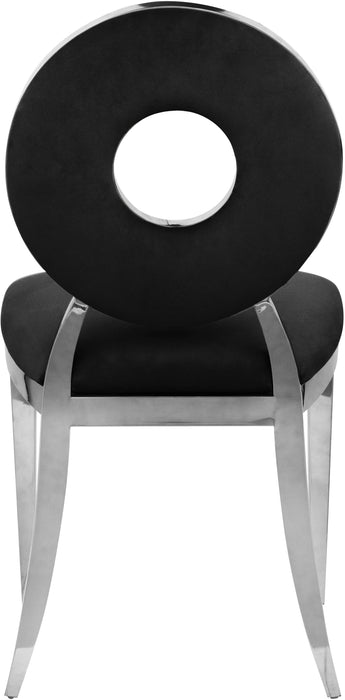 Carousel Black Velvet Dining Chair - Home And Beyond