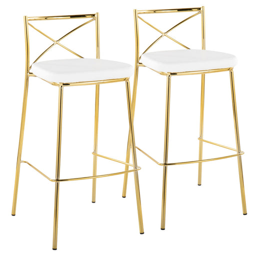 Modern Charlotte 30" Fixed-Height Barstool - Set of 2 image