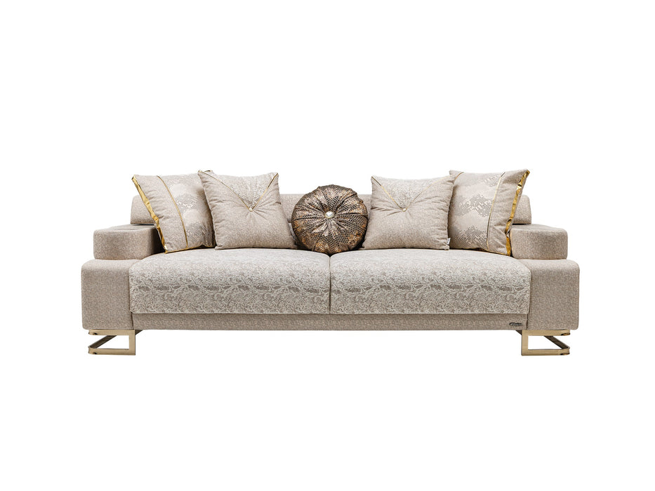 Monza Convertible Loveseat Cream