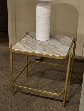Manor Stone End Table - Home And Beyond