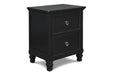 TAMARACK NIGHTSTAND- BLACK - Home And Beyond