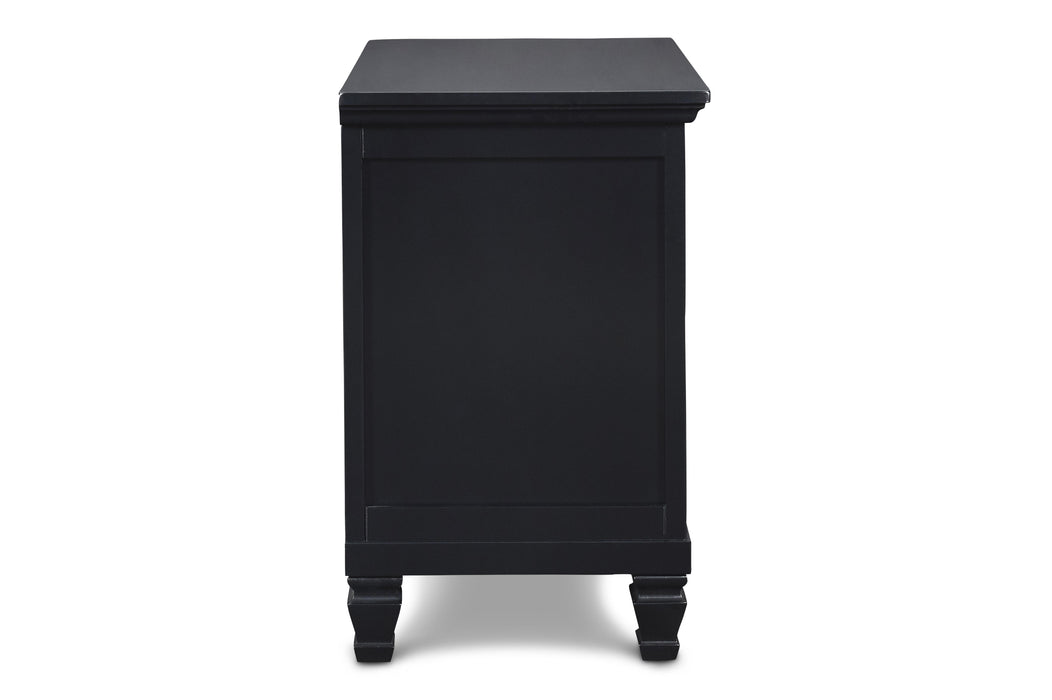 TAMARACK NIGHTSTAND- BLACK - Home And Beyond