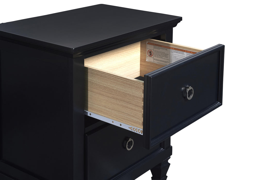 TAMARACK NIGHTSTAND- BLACK - Home And Beyond