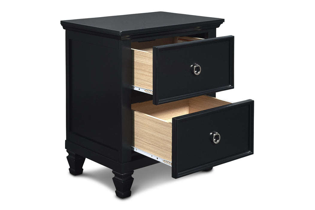 TAMARACK NIGHTSTAND- BLACK - Home And Beyond