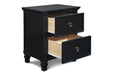 TAMARACK NIGHTSTAND- BLACK - Home And Beyond