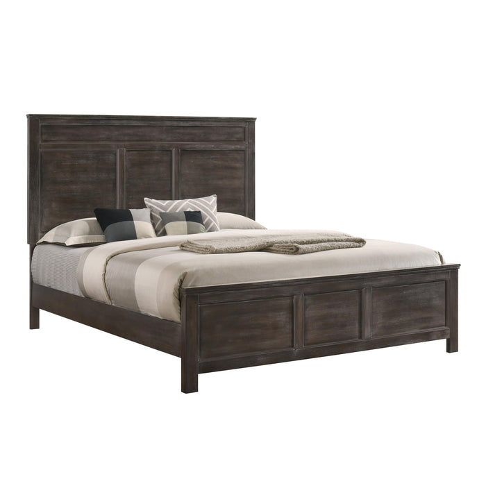ANDOVER Eastern King-California King EK/WK HEADBOARD, FOOTBOARD & SLATS-NUTMEG